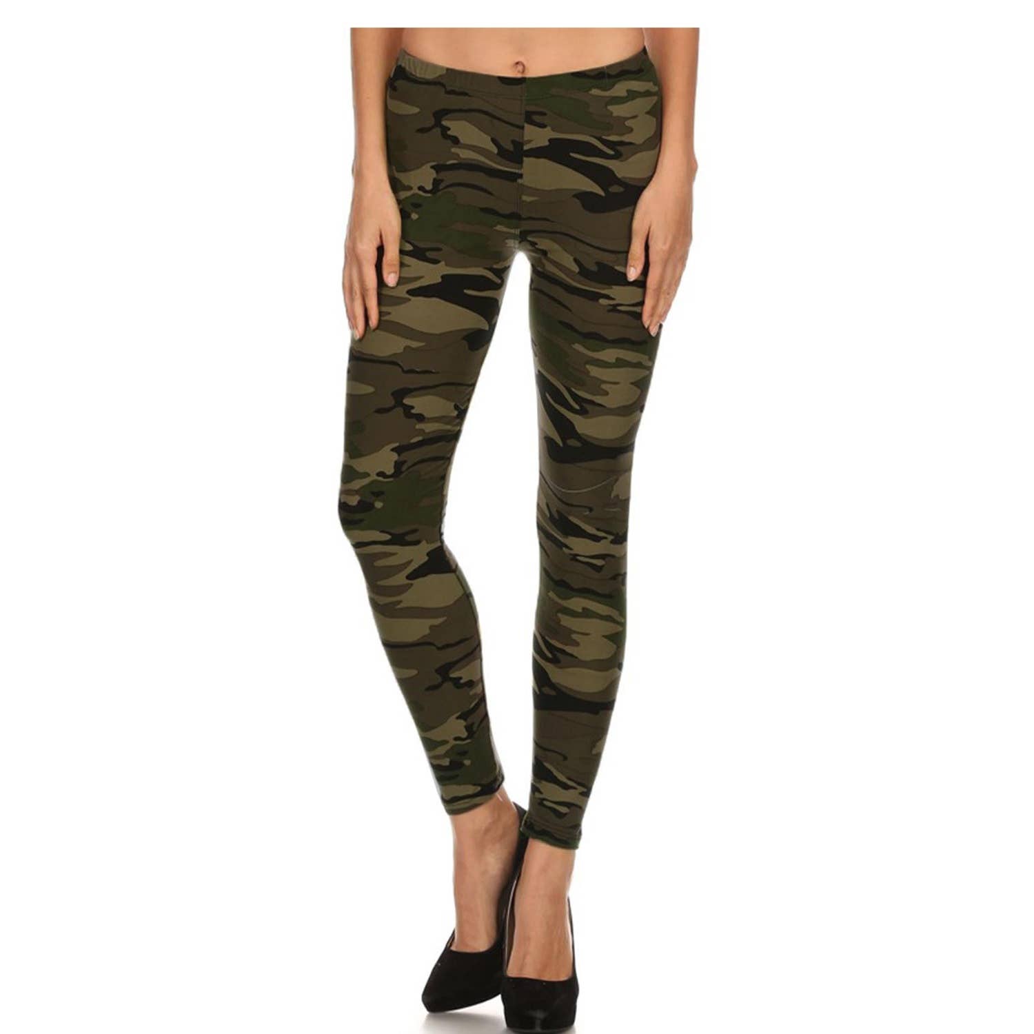 JHP Collection - Wholesale Fashion Leggings - Women's - WOMENS CASUAL MULTI COLOR BRUSHED FULL LEGGINGS40