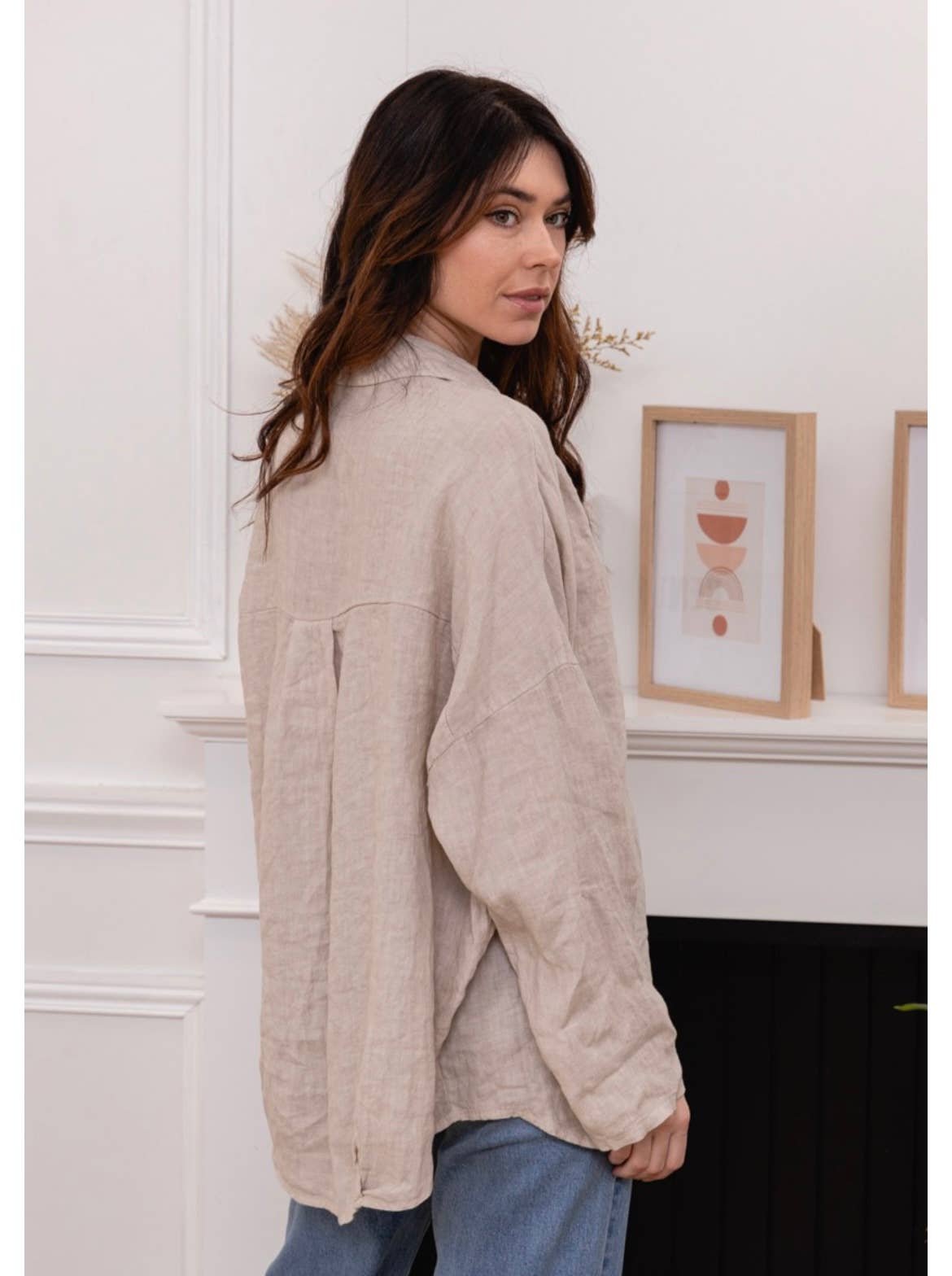 LINEN & COTTON HOUSE – Túnica - Mulher por atacado – CAMISA DE LINHO PARA MULHER 97188ROUPA PRIMAVERA VERÃO5