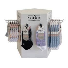PUDUS SOCK DISPLAY WITH TURNTABLE for wholesale by Pudus