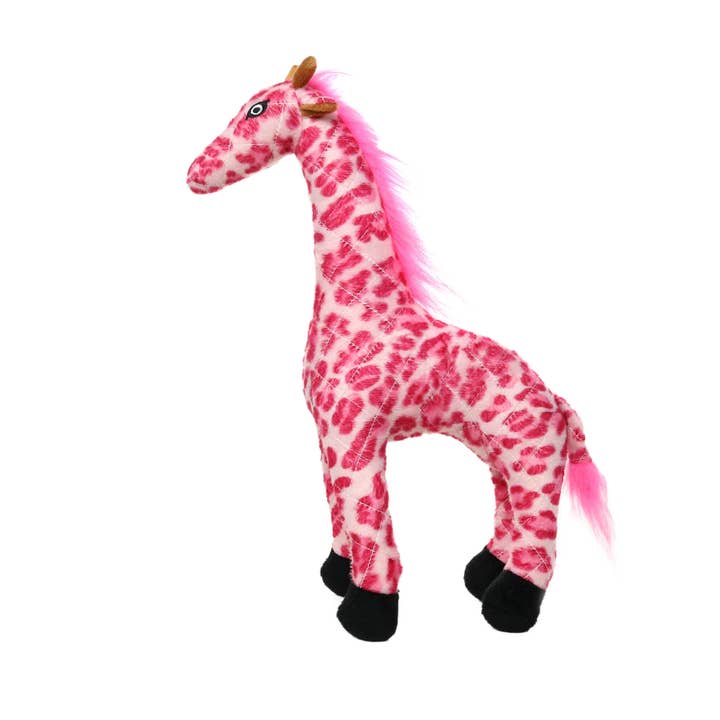 Tuffy Dog Toys - VIP Products - Wholesale Pet Squeaky Toy - Dog - Mighty Safari Pink Giraffe, Plush, Squeaky Dog Toy4