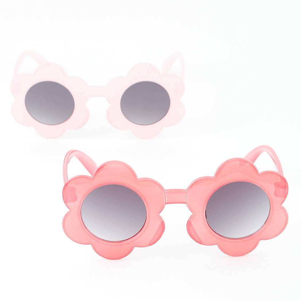 MIX  KIDS Bright Cartoon Flower Sunglasses for wholesale on Faire1