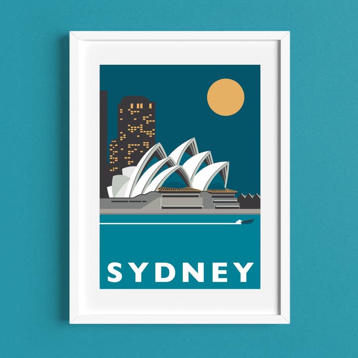 Rebecca Pymar - Wholesale Art Print - SYDNEY Travel Poster Print