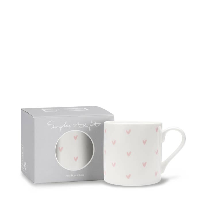 Sophie Allport - Wholesale Coffee Mug - Hearts Pink Mug6