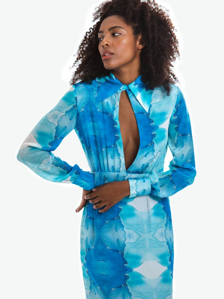 Agua Lång Klänning för wholesale av FUGA