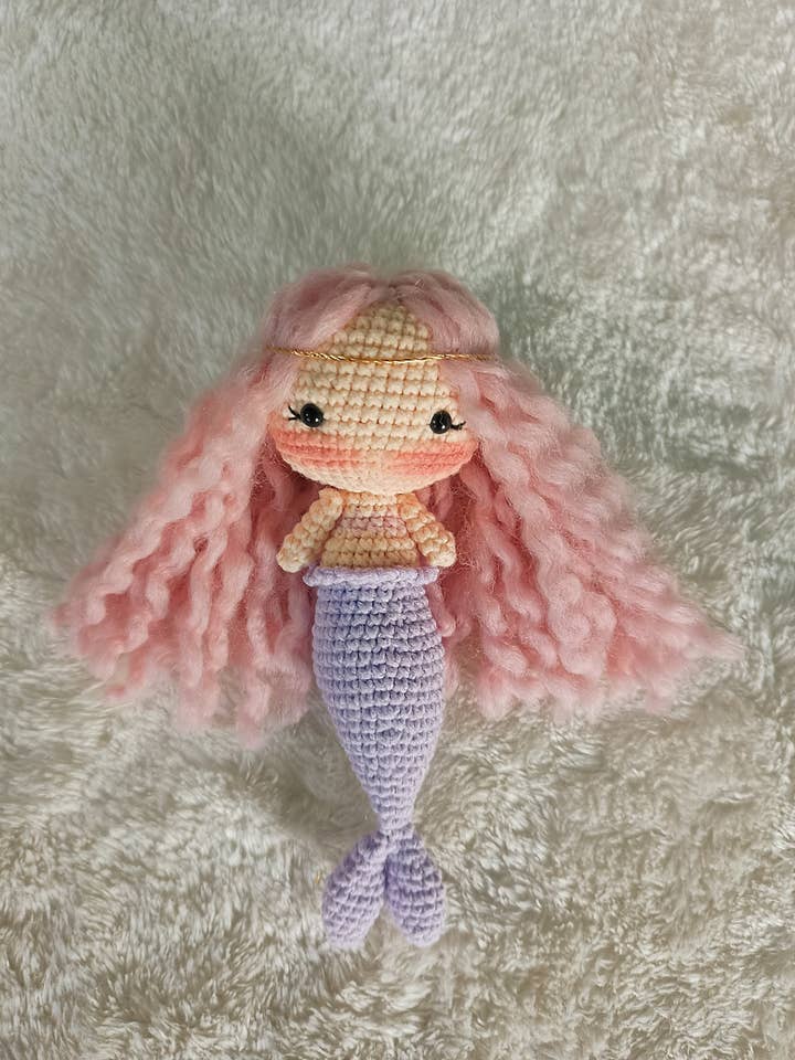 Boneca Sereia Mini de Algodão Feita à Mão – Brinquedo Fofo e Macio por atacado de KLABELGIFT