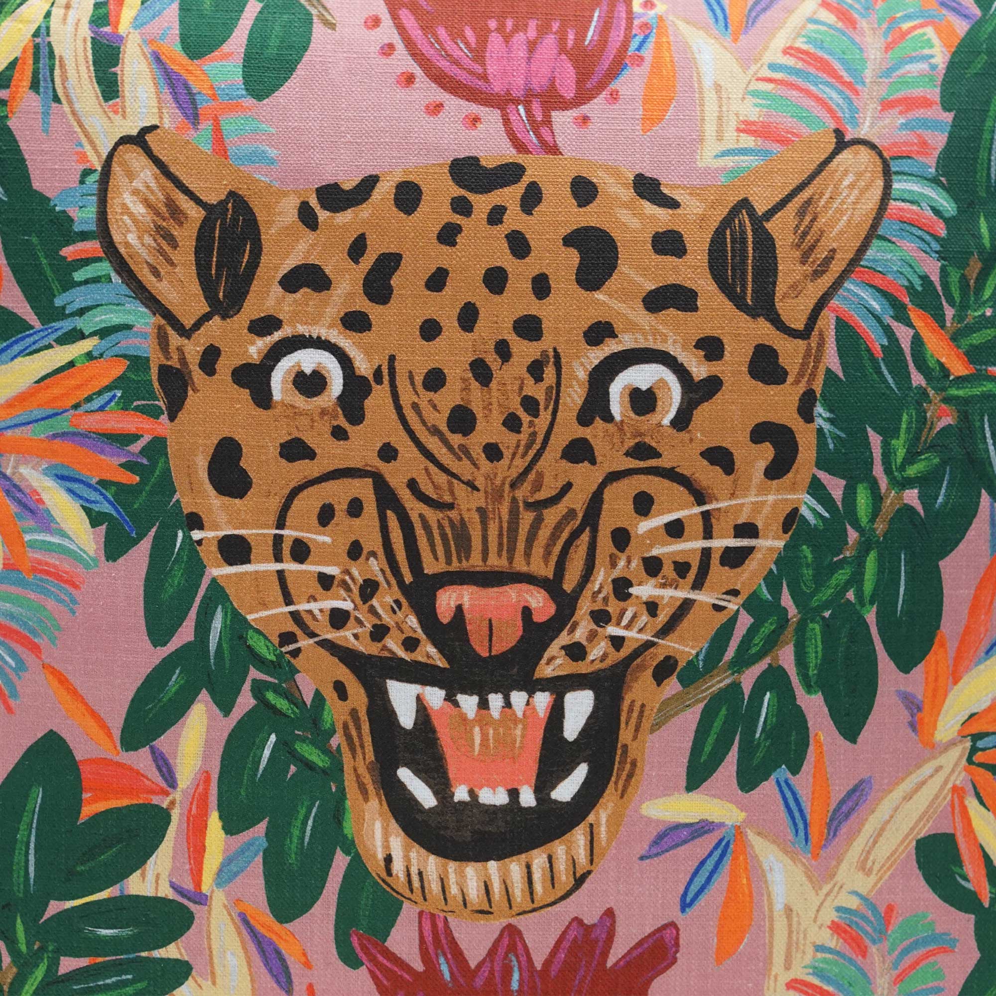 Post House - Wholesale Throw/Decorative Pillow - Fierce Leopard Pillow in Genuine Pink3