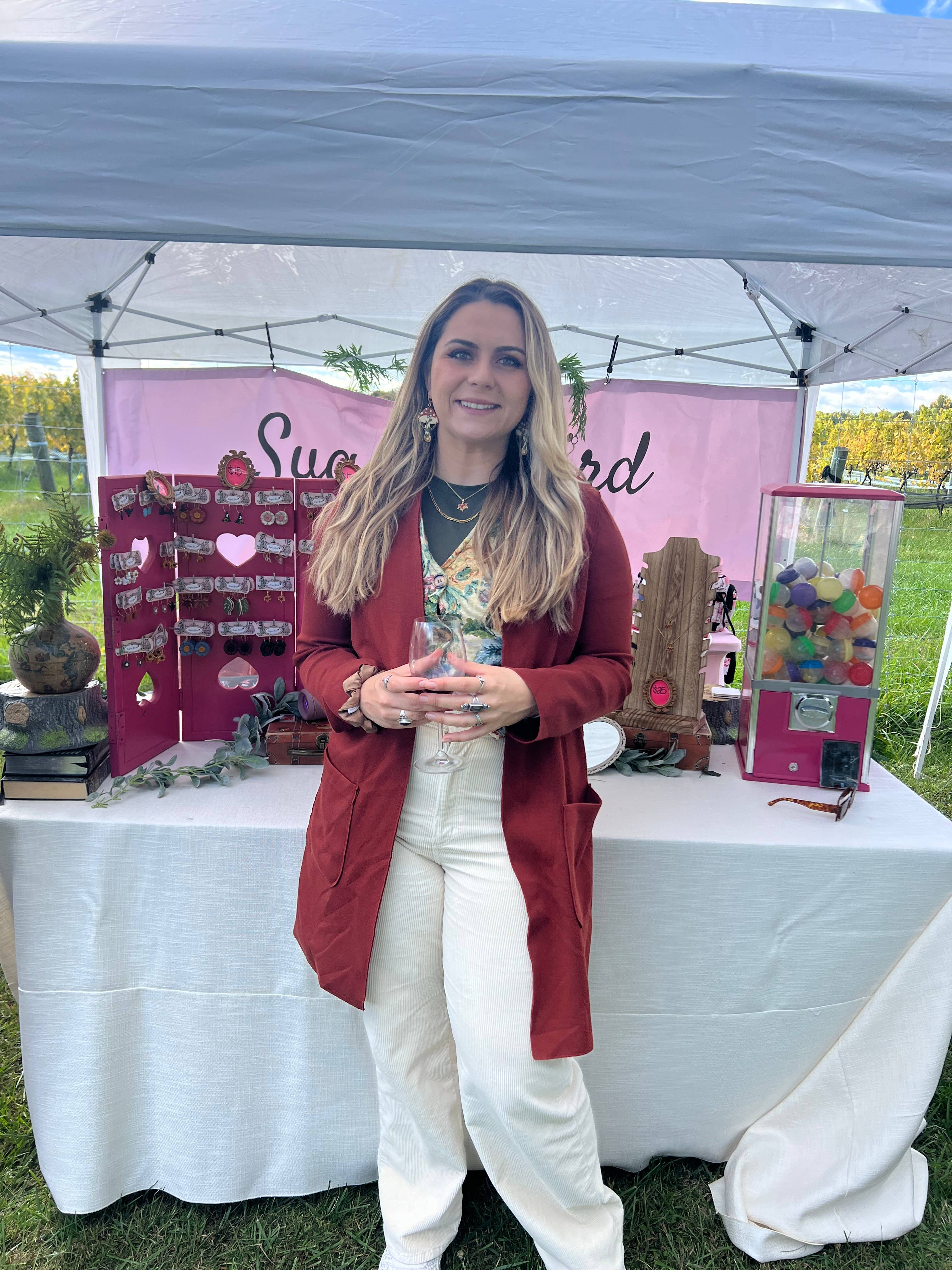 Sugar Bird Jewels - Vendita all'ingrosso Orecchini pendenti - Orecchini fungo in stile cottage core1