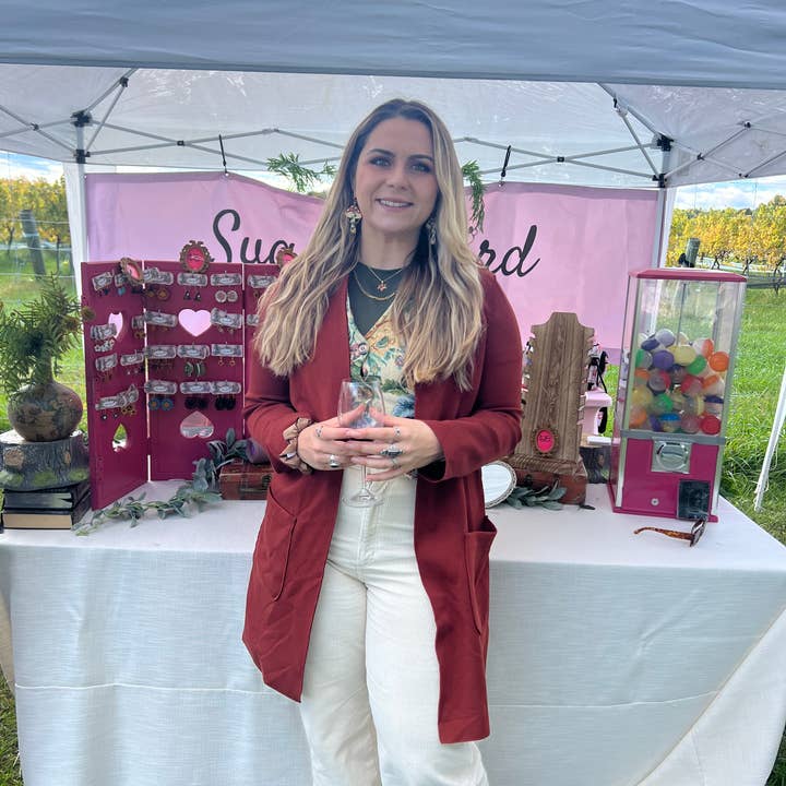 Sugar Bird Jewels - Wholesale Dangle Earrings - Cottage mushrooms1