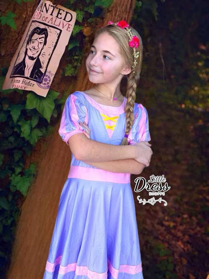 Little dress shoppe - Wholesale Dress - Kids - Rapunzel Twirly Dress1