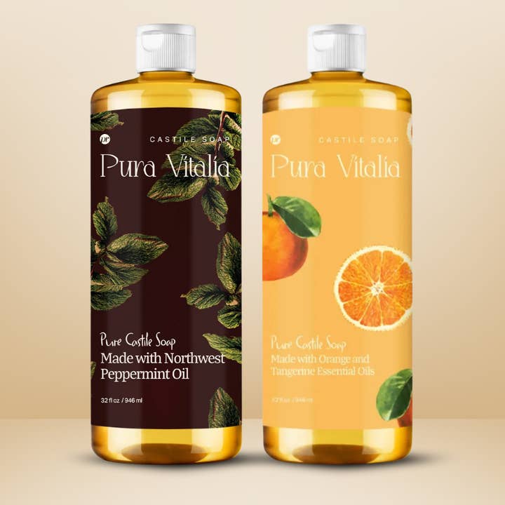 Conjunto de Hortelã-pimenta e Cítrico 32 Oz por atacado de Pura Vitalia