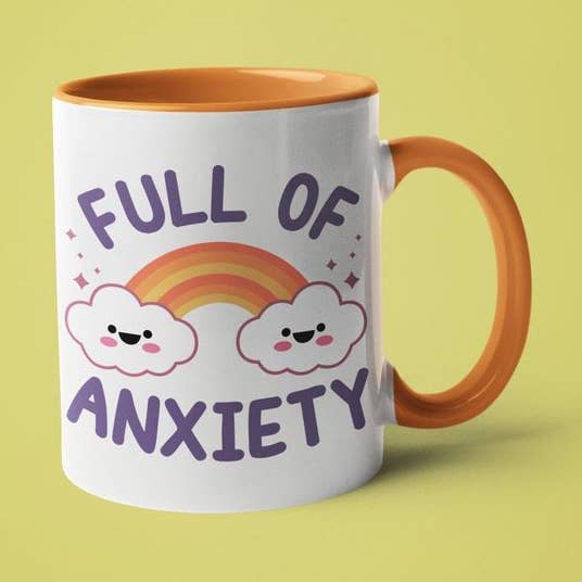 Full of Anxiety - Sarcastic Coffee Mug for wholesale by Ink Pop