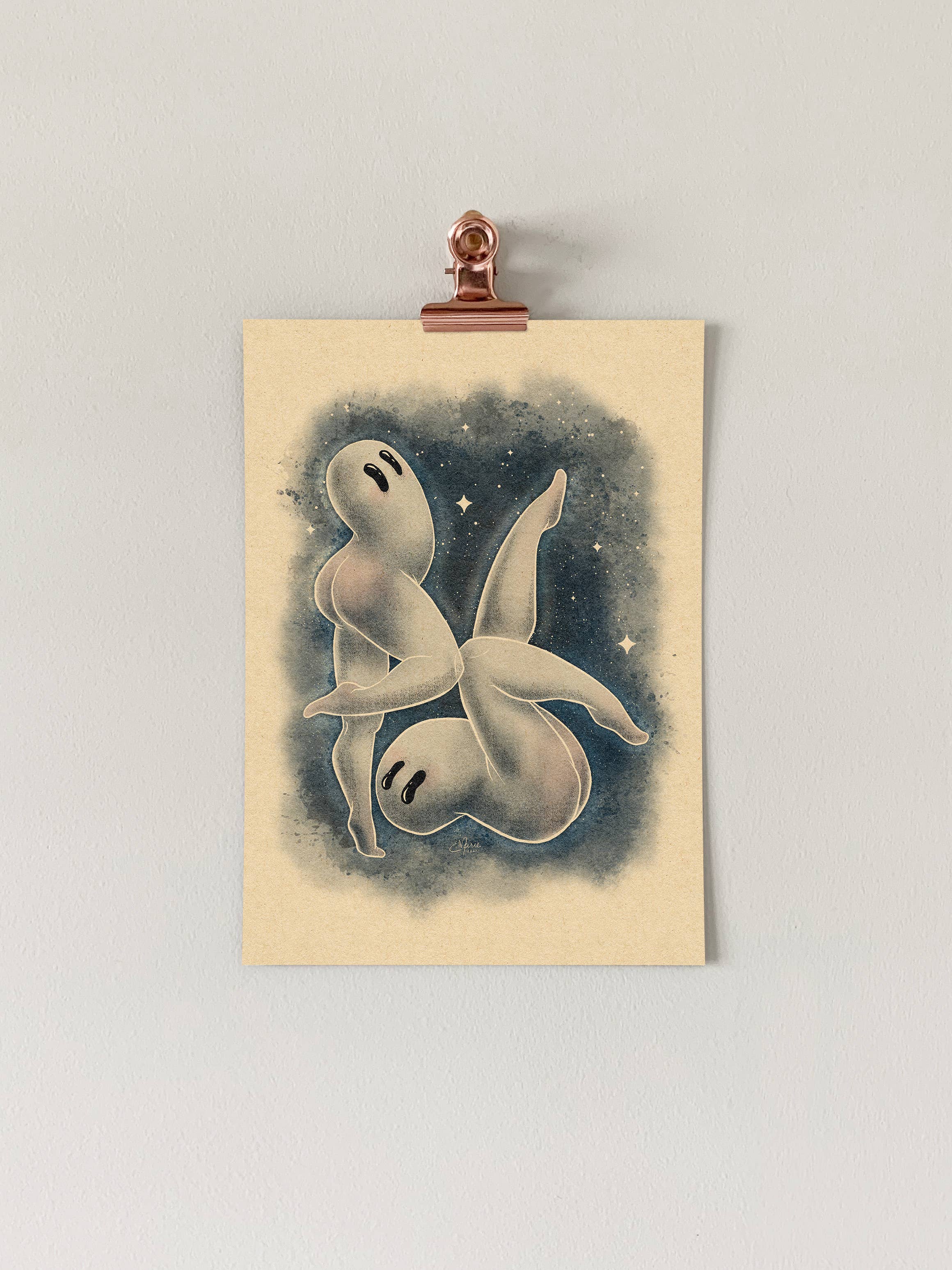 Elissa Marie Creative - Venta al por mayor Ilustración - Lámina artística Fresno Nightcrawlers Pinup | críptidos | folclore2