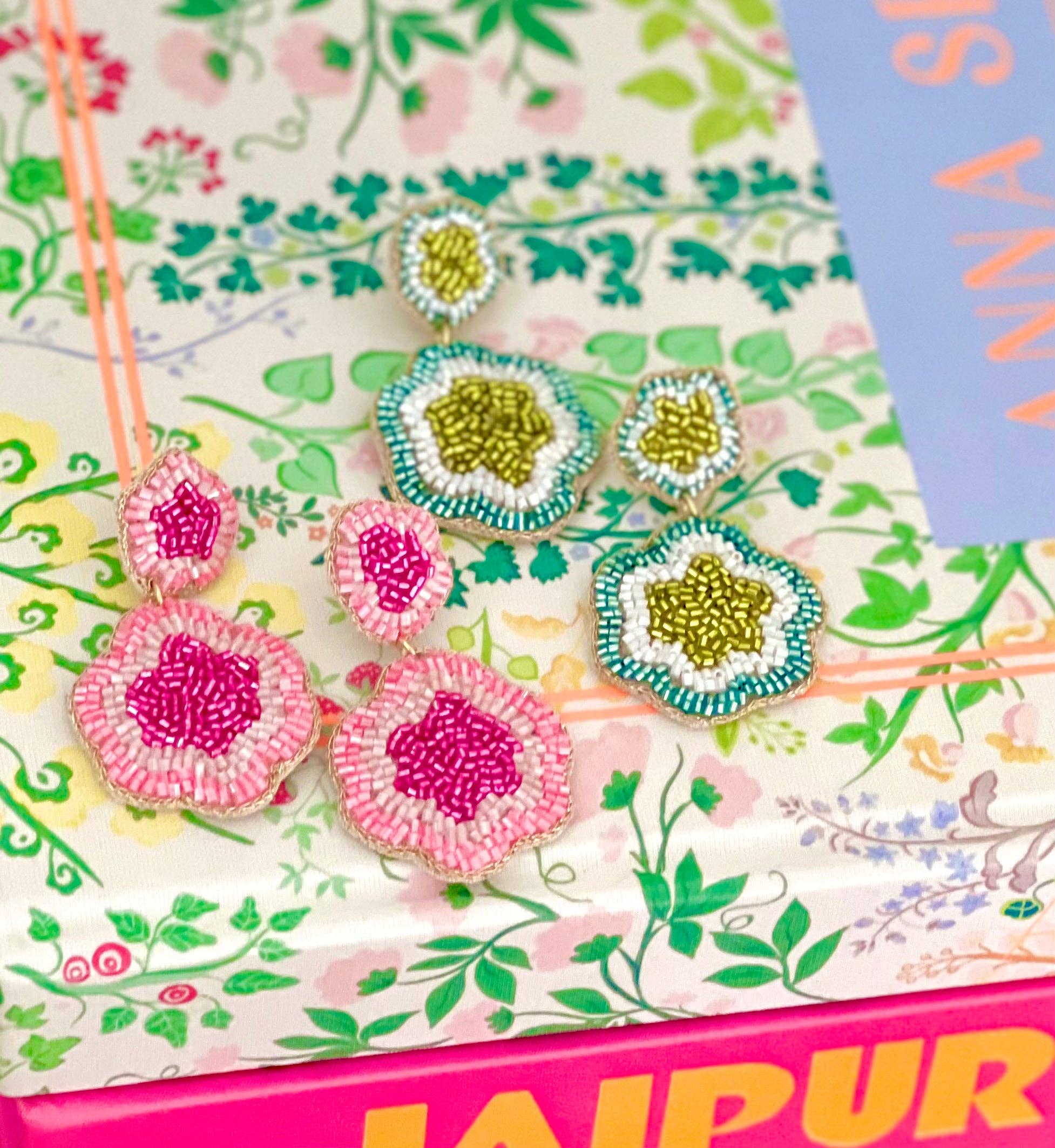 Beth Ladd Collections - Wholesale Dangle Earrings - St. Tropez Earrings in Green1