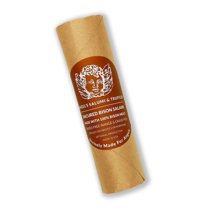 Bison Salami (6.5oz) for wholesale by Angel's Salumi & Truffles