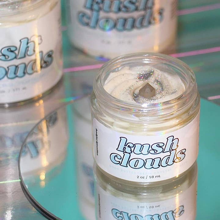 Kush Clouds Deluxe Mini Body Butter for wholesale by Badgurlgoodies