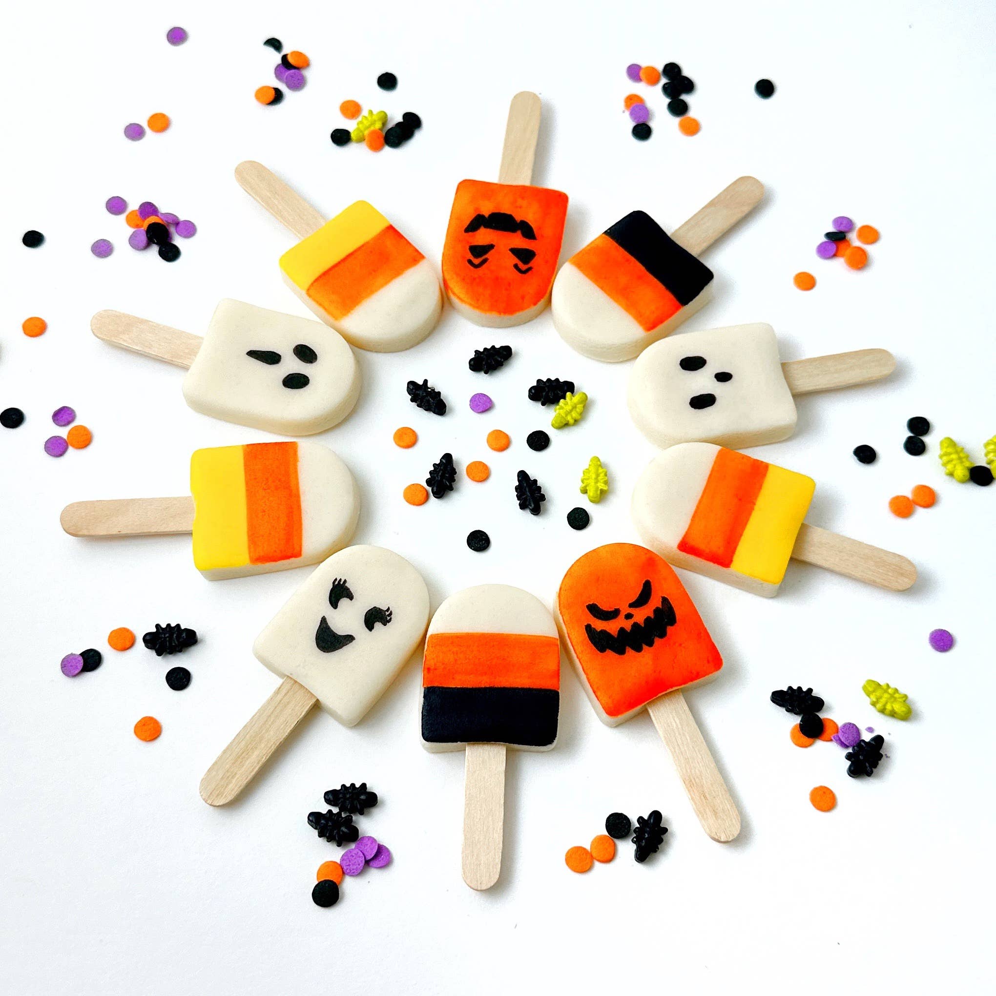 marzipops - Venta al por mayor Dulces con chocolate - Mini polos gourmet de mazapán para Halloween1