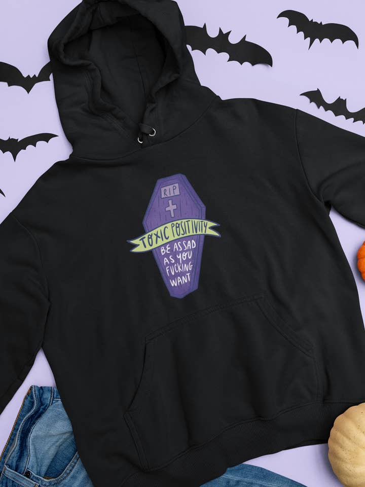 Unisex hættetrøje - RIP giftig positivitet for engroshandel hos Chiaralascura