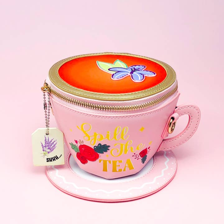 Bewaltz - Wholesale Crossbody Bag - Women's - Lavender Tea Cup Crossbody1