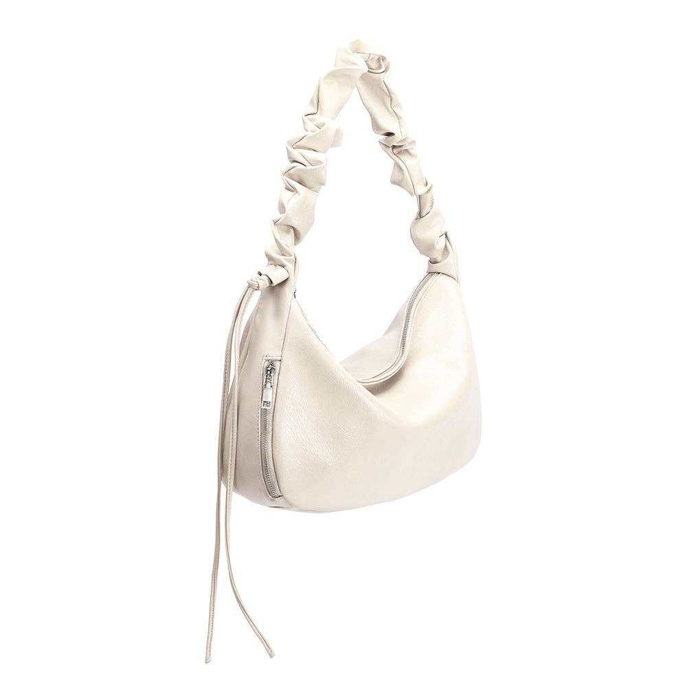 Melie Bianco - Wholesale Shoulder Bag - Women's - Reign Ivory Vegan Leather Shoulder Bag1