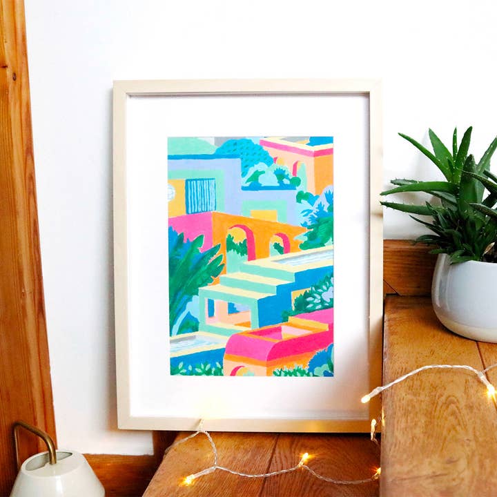 La Petite Épicerie - Wholesale DIY Craft Kit - Paint by number kit - Colourful houses3