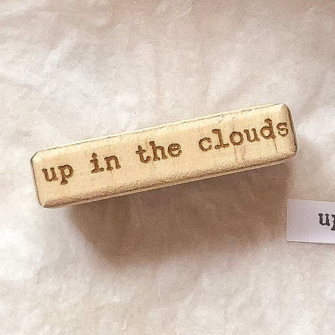 Clouds wooden stamp, stamp, laser stamp, vintage, travel, for wholesale by samesjournal