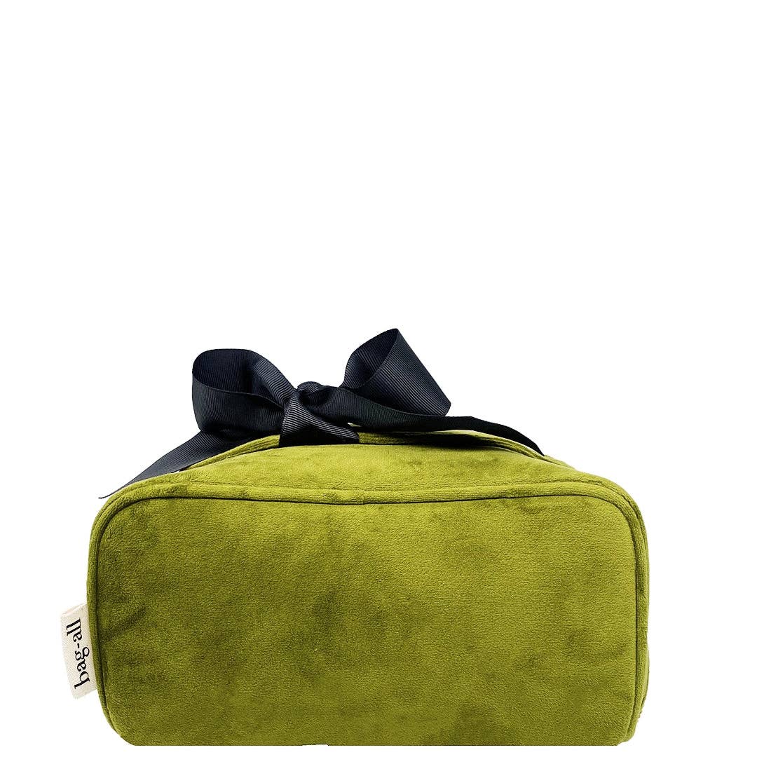 Bag-All - Wholesale Makeup/Cosmetic Bag - Accordion Box Makeup & Toiletry, Green Velvet8
