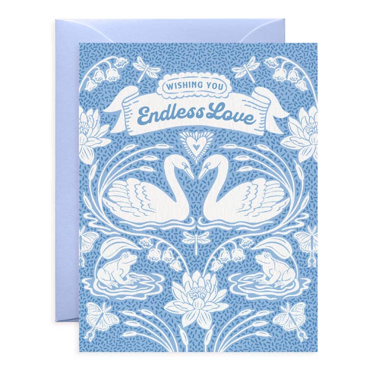 Endless Love Swans | Love & Friendship Card | Wedding Card for wholesale by O.O.M.F. Creative