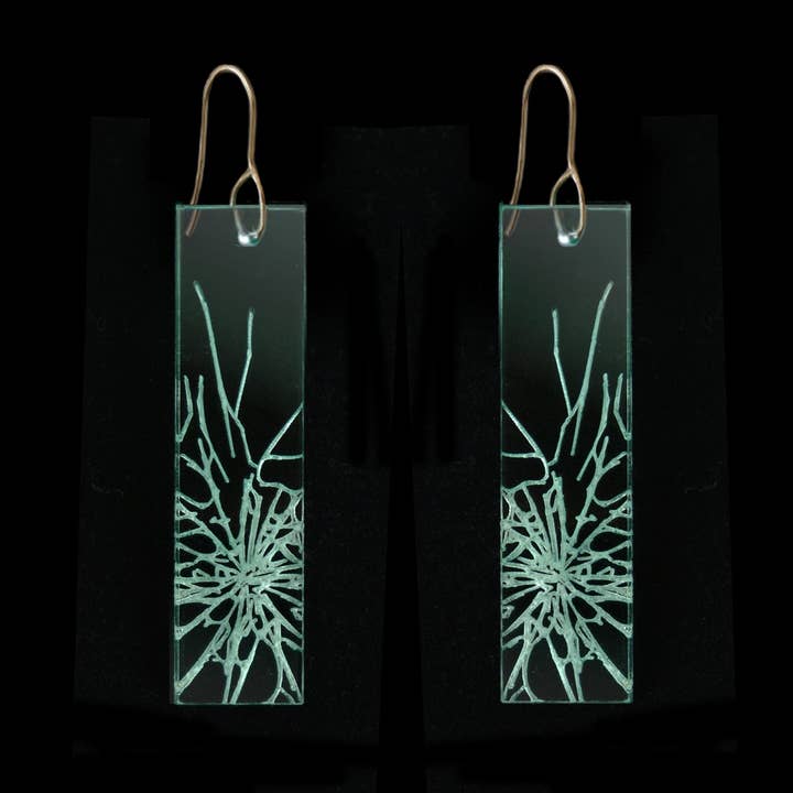 'Break the Glass Ceiling' Earrings - Hooks - 3 Lengths for wholesale by Bold Standard