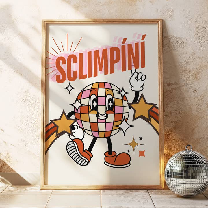 Sclimpíní Print for wholesale by As Gaeilge