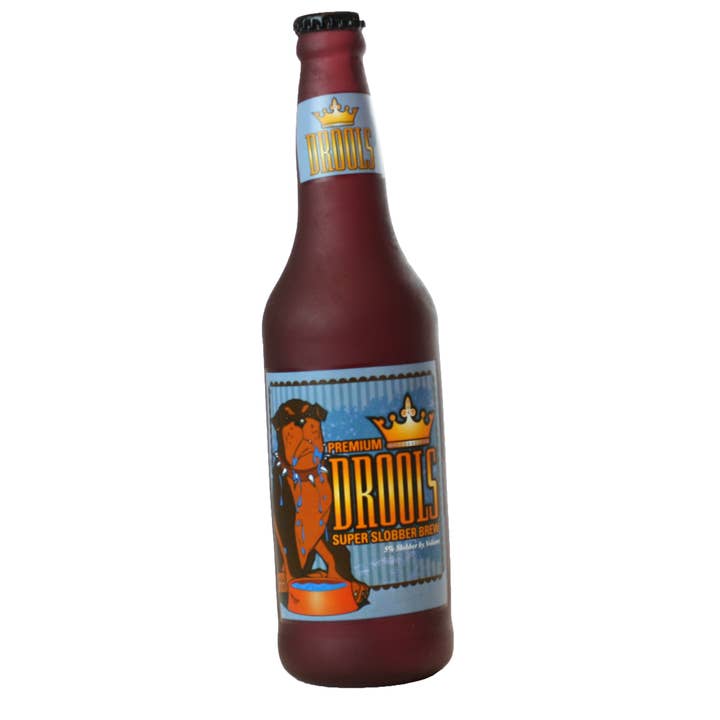 Tuffy Dog Toys - VIP Products - Wholesale Pet Squeaky Toy - Dog - Silly Squeaker Beer Bottle Drools, Squeaky Novelty Dog Toy0