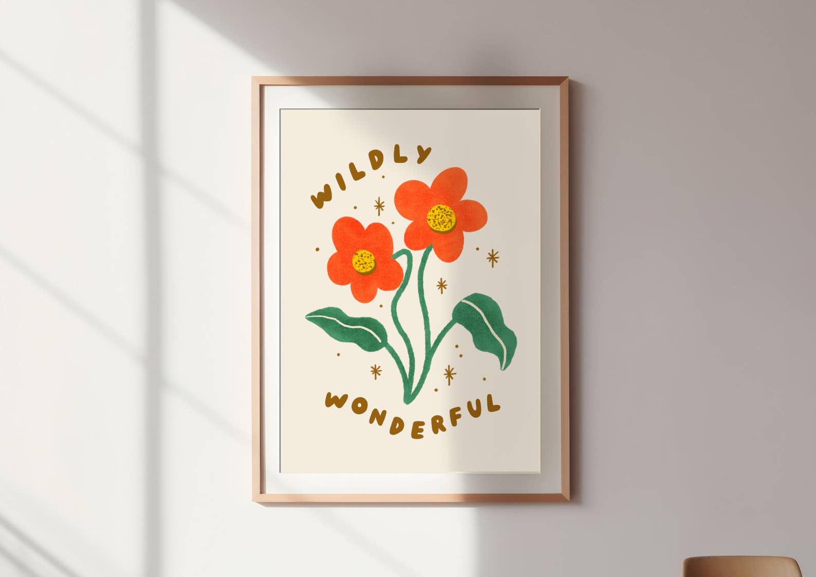 Lauren Sissons Studio - Wholesale Art Print - Kids & Baby - Wildly Wonderful Flower Print - Cute Positive Wall Art Kid's2