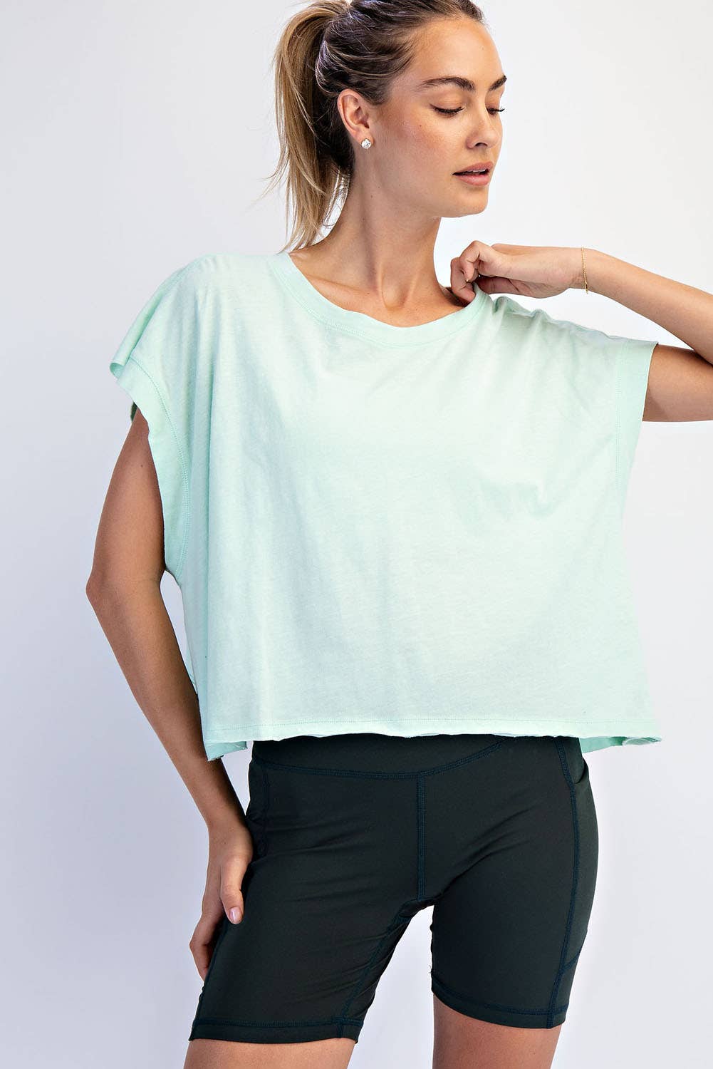 Rae Mode - Wholesale Shirt - Women's - COTTON SLUB OPEN BACK TOP49