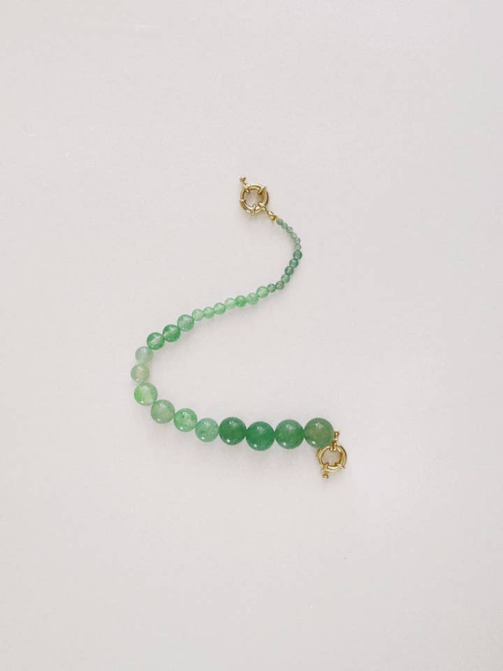 Bar bracelet with Aventurines for wholesale by Nineties Bibi