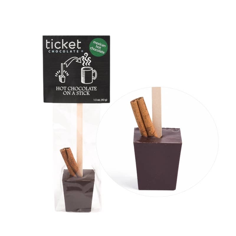 Ticket Chocolate - Wholesale Hot Cocoa Mix/Kit - Gourmet Hot Chocolate on a Stick – Single Serve (1.5 oz)4