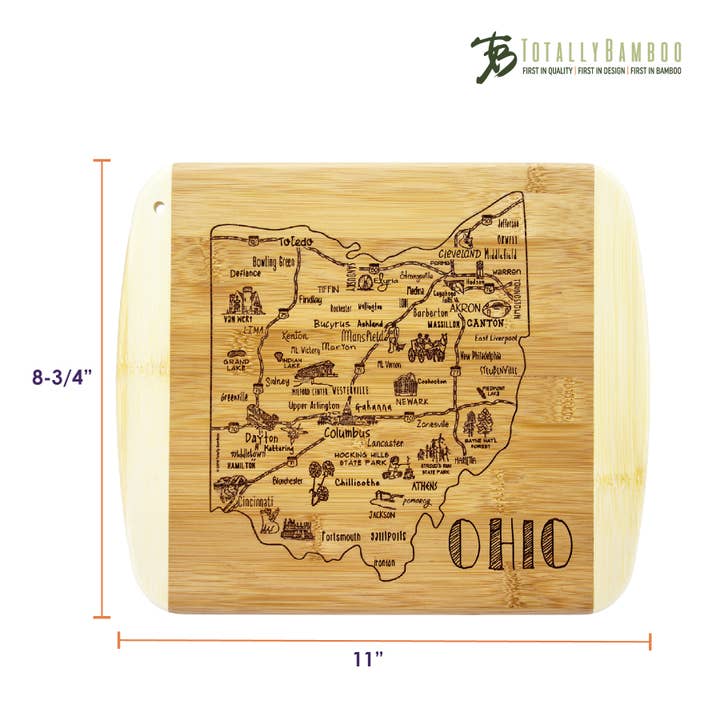 Totally Bamboo - Wholesale Cutting Board - A Slice of Life Ohio Cutting & Charcuterie Board