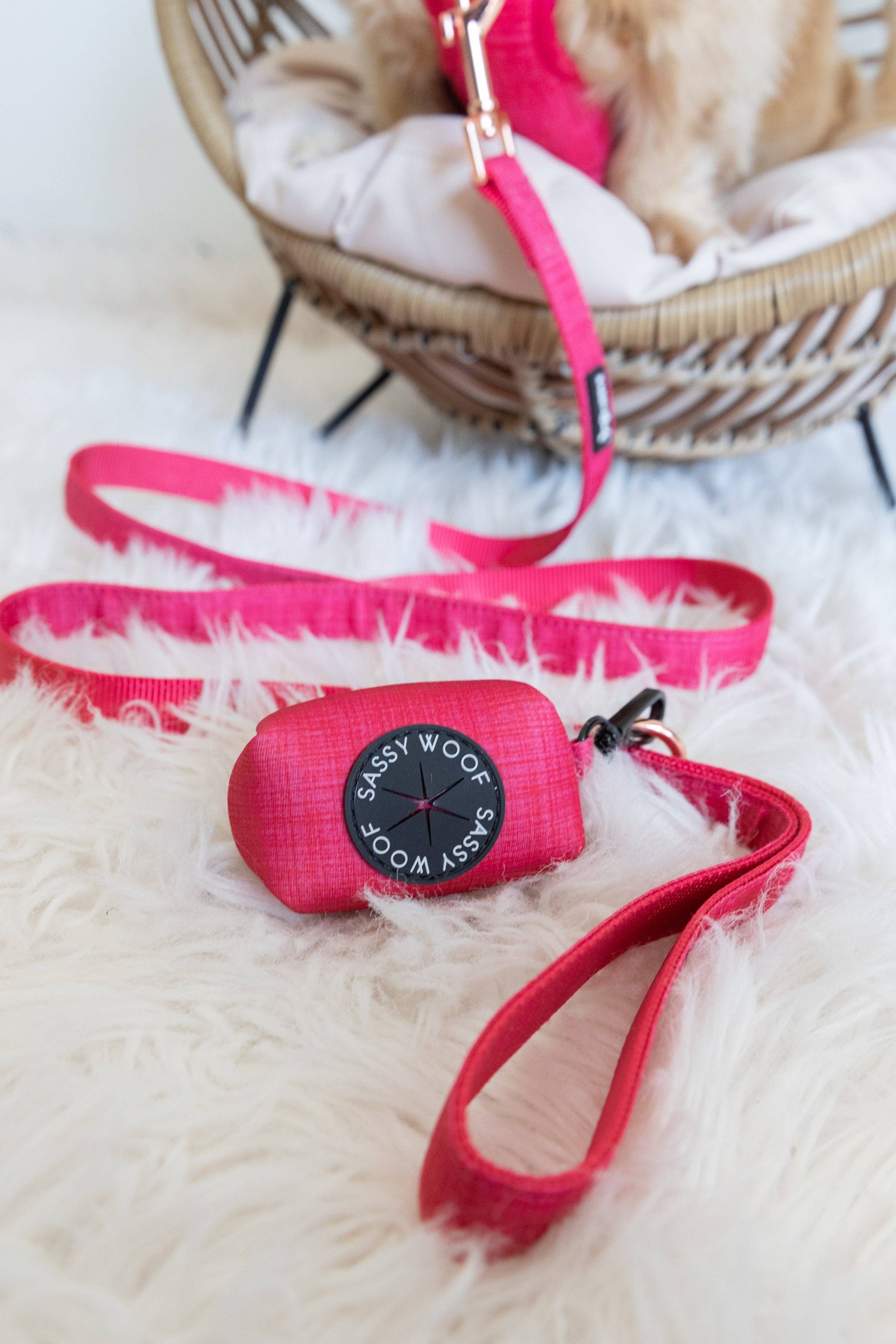 SASSY WOOF - Wholesale Pet Poop Bag Dispenser - Dog Waste Bag Holder - Merlot5