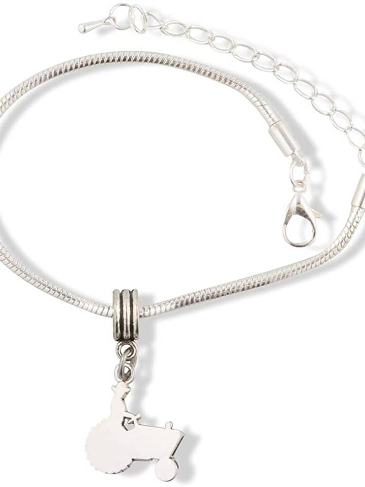 EPJ Farming Gift | Pulseira com pingente de aço inoxidável para fazendeiro na roda traseira por atacado de Dave The Bunny