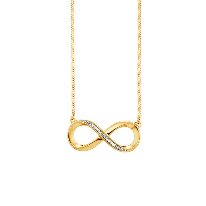 Collier infini en argent sterling 925 avec topaze pour la vente par caï