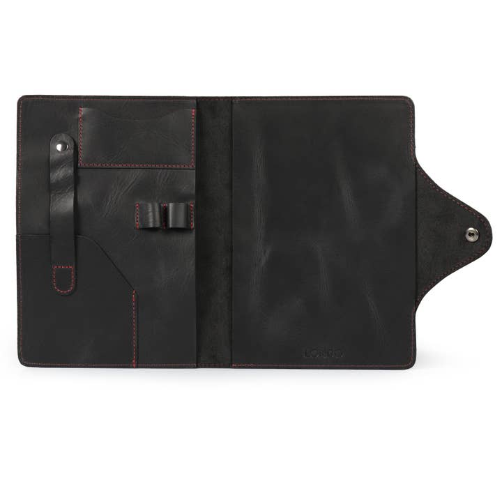 Londo - Wholesale Journal Cover - Londo Personalized Top Grain Leather Portfolio with Notepad (Snap Closure & Lock)57