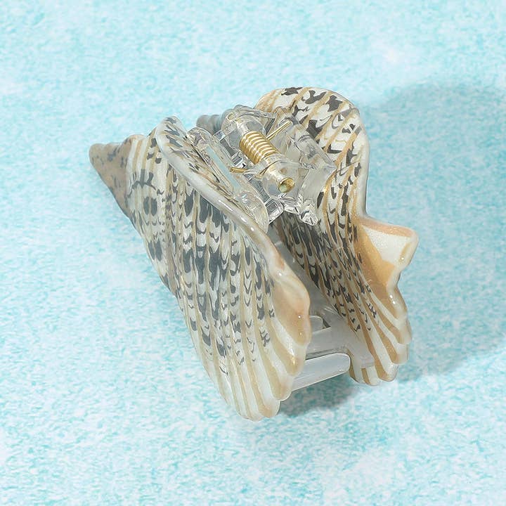 Sensibling Corp. - Wholesale Hair Clip - Women's - Trumpet Sea Shell Hair Claw Clip2