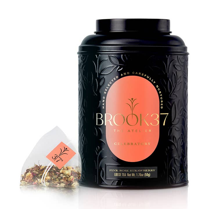 Pink Rose Strawberry – Brook37 Gift-Ready Floral Infusion for wholesale by Brook37 The Atelier