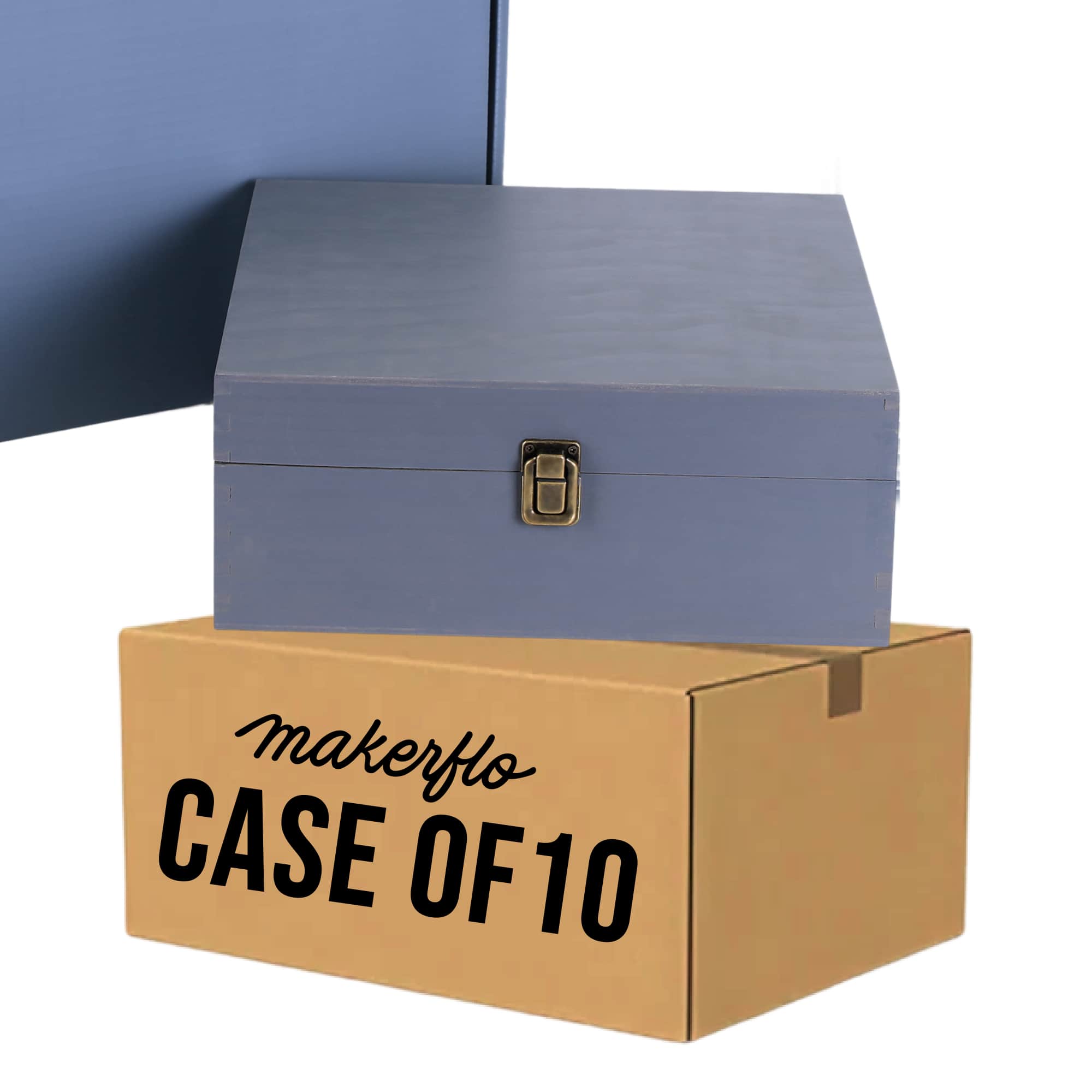 MakerFlo - Wholesale Decorative Box - Wood Memory Boxes, Large1