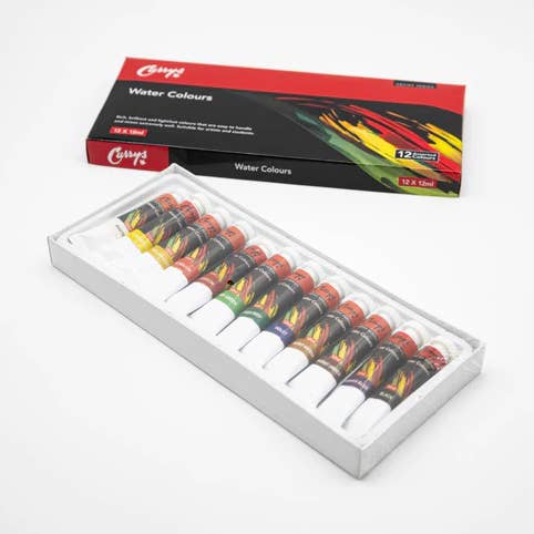 CONJUNTO DE TINTAS DE ÁGUA 12 X 12ML. por atacado de edge