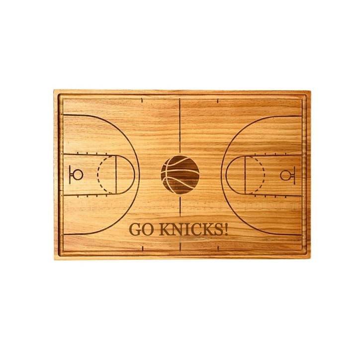 Creative Gifts International Inc. - Wholesale Cutting Board - Basketball Court Wood Board - 18" x 12"1