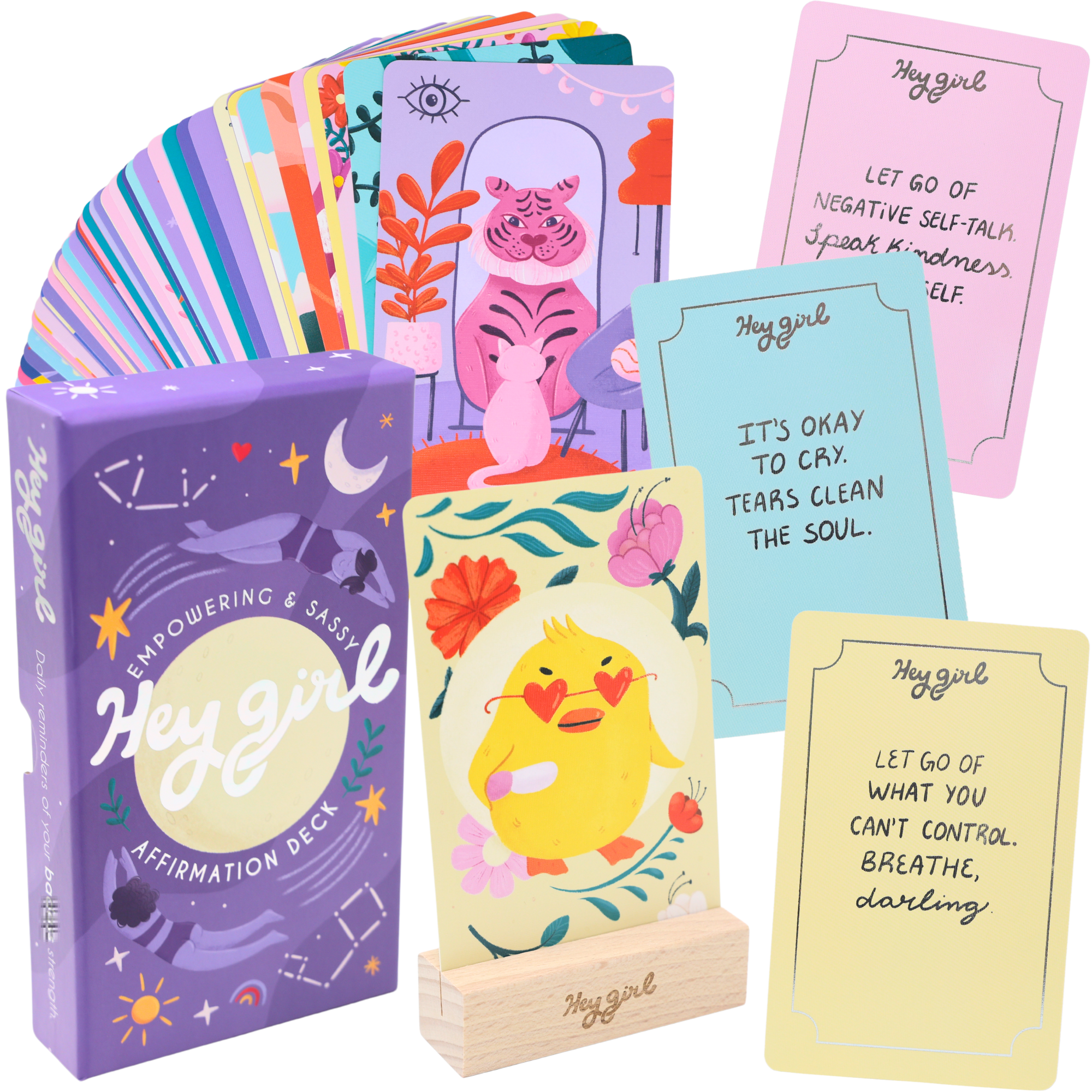 Sleazy Greetings - Wholesale Tarot Cards - Hey Girl 60 Sassy Affirmation Cards for Empowering Women1