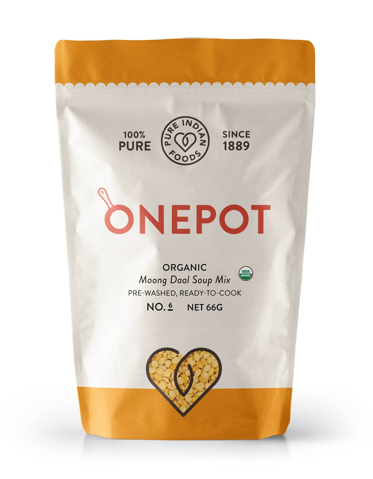 Pure Indian Foods - Wholesale Shelf Stable Prepared Meal - OnePot Lentil Soup, Single Pack, Ready-to-Cook, Certified Organic0