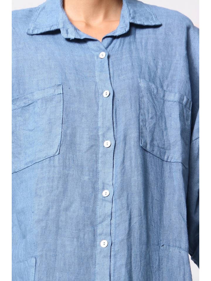 LÉA & LUC - Wholesale Dress – Women's - Long Dresses in 100% Linen REF. 11499