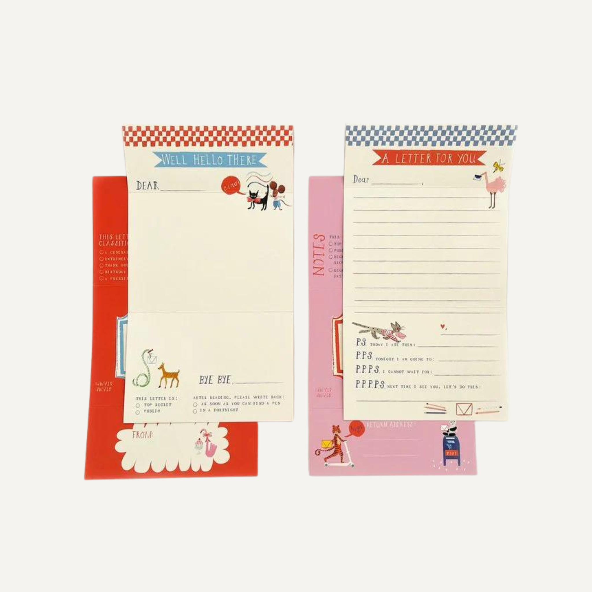 Mr. Boddington's Studio - Wholesale Stationery/Notecard Set - Animal Menagerie Stationery Kit2