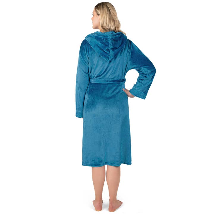 Pavilia - Wholesale Robe - Women's - Women's Classic Fleece Robe with Hood16