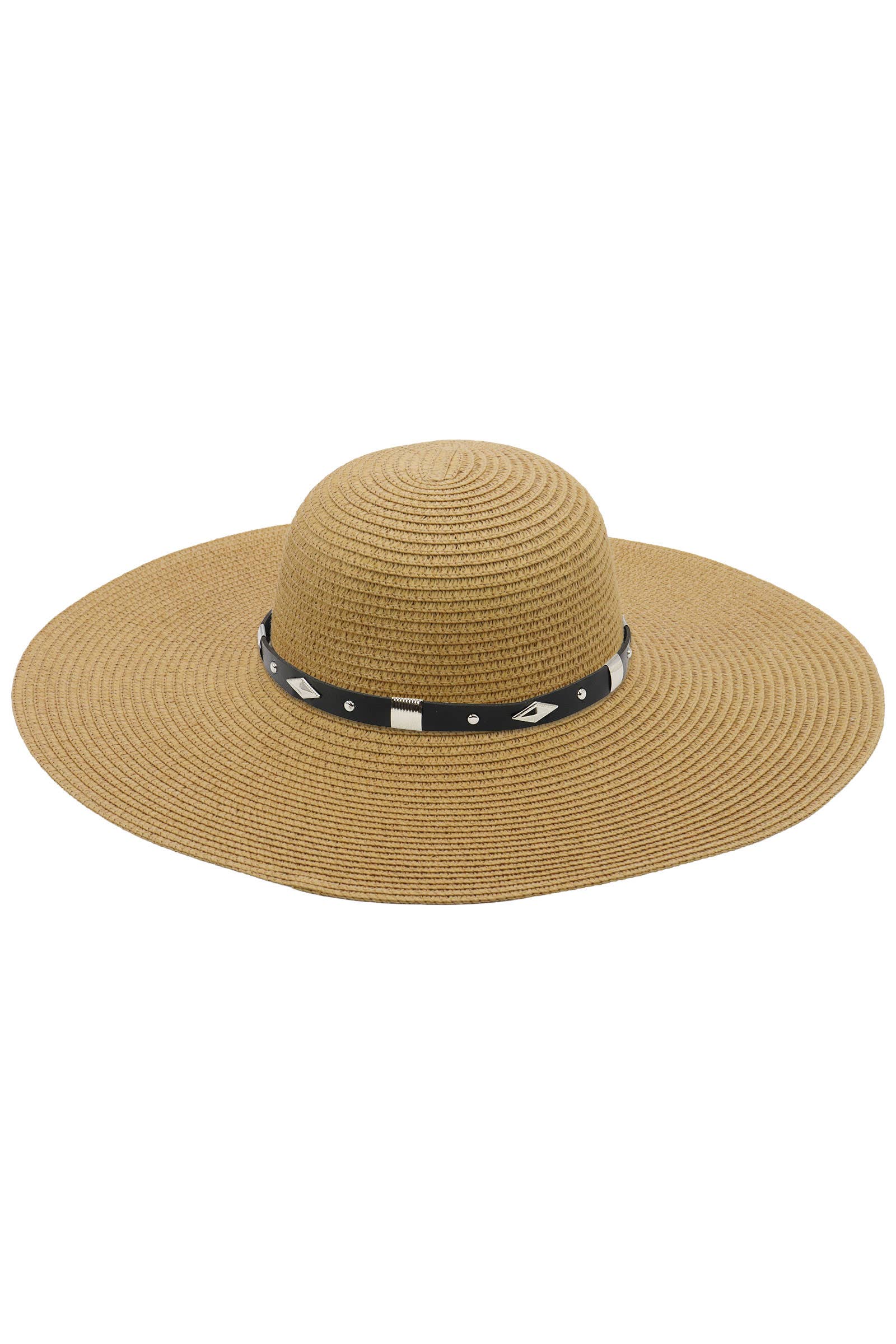 Cap Zone – wholesale Stråhatt – Dam – Diamant Concho Bälte Floppy Stråsolhatt12